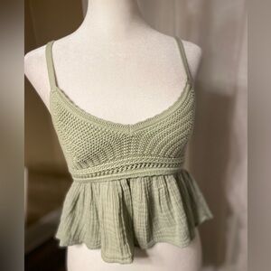 NWOT HOLLISTER Crochet Cami XS